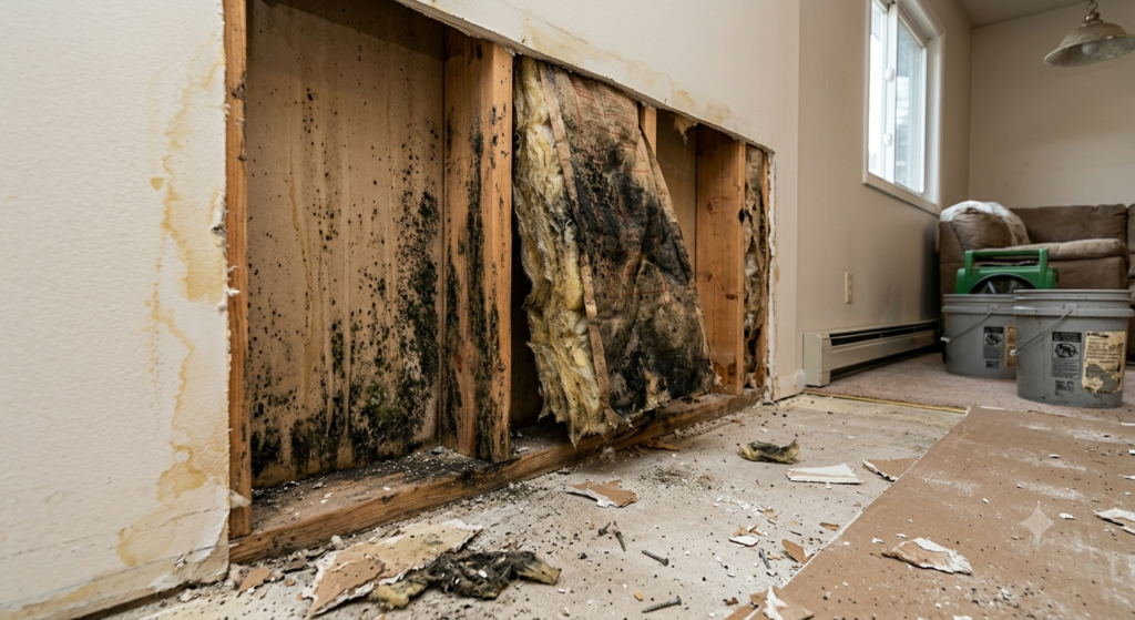 Can Mold Grow Behind Drywall